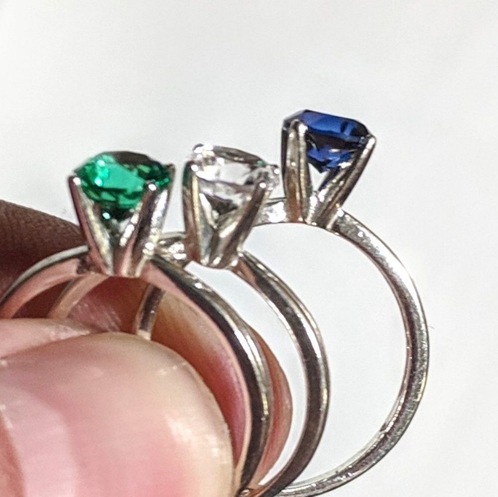 Silver ring with semi precious stone